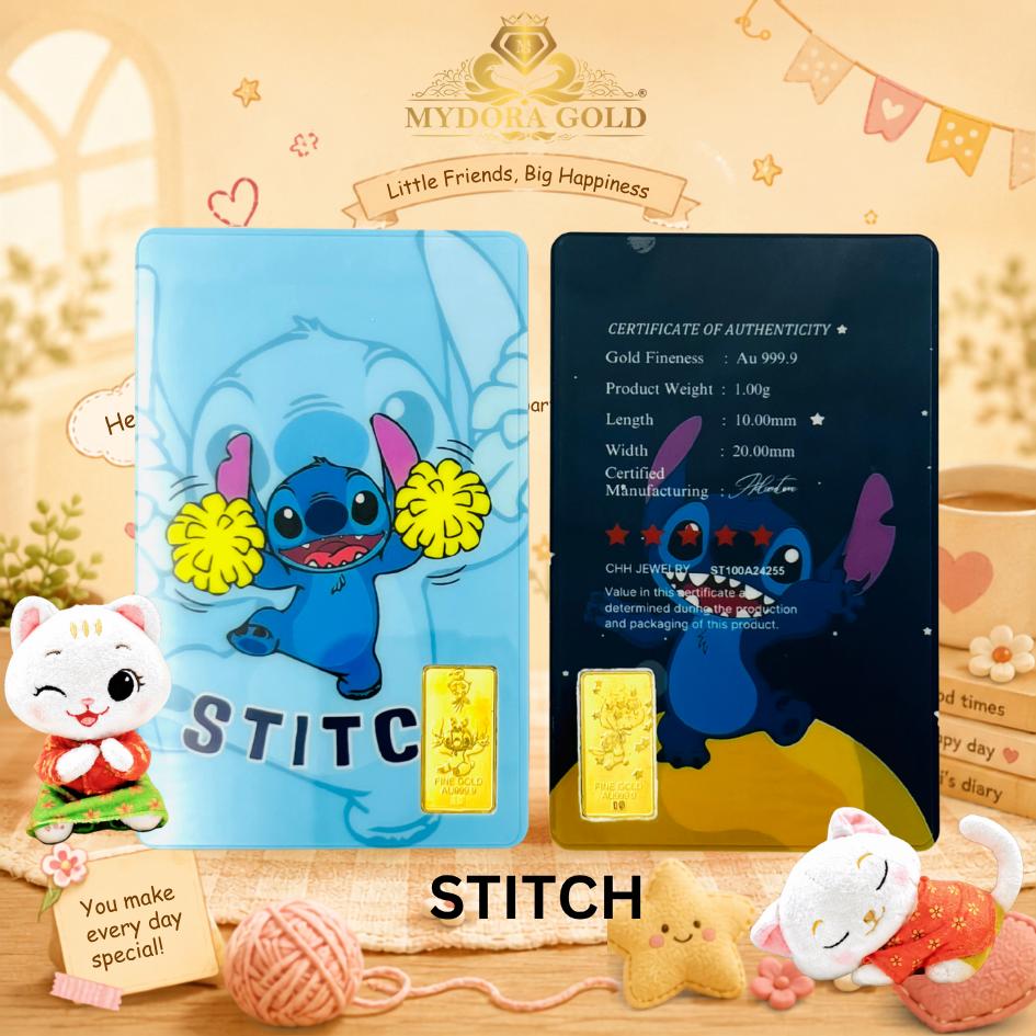 MYDORA 999.9 Gold Bar 1G AURI Friends Collection