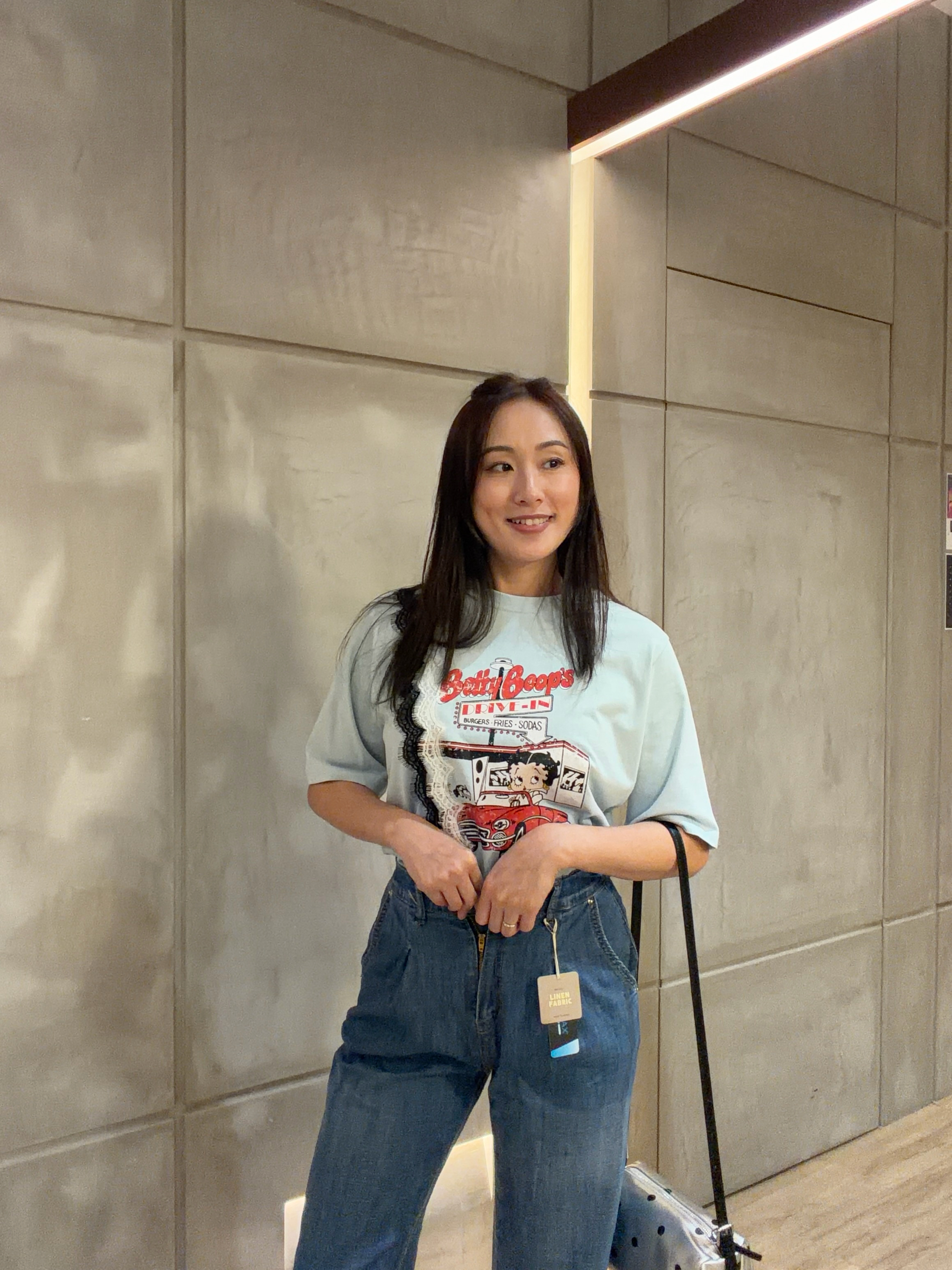 粉藍色Betty tee