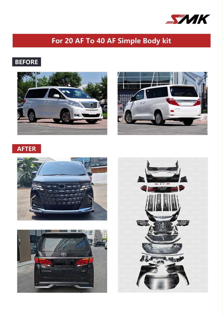 ANH20 CONVERT AH40 ALPHARD BODYKIT / ANH20-BDK-1019-UY 
