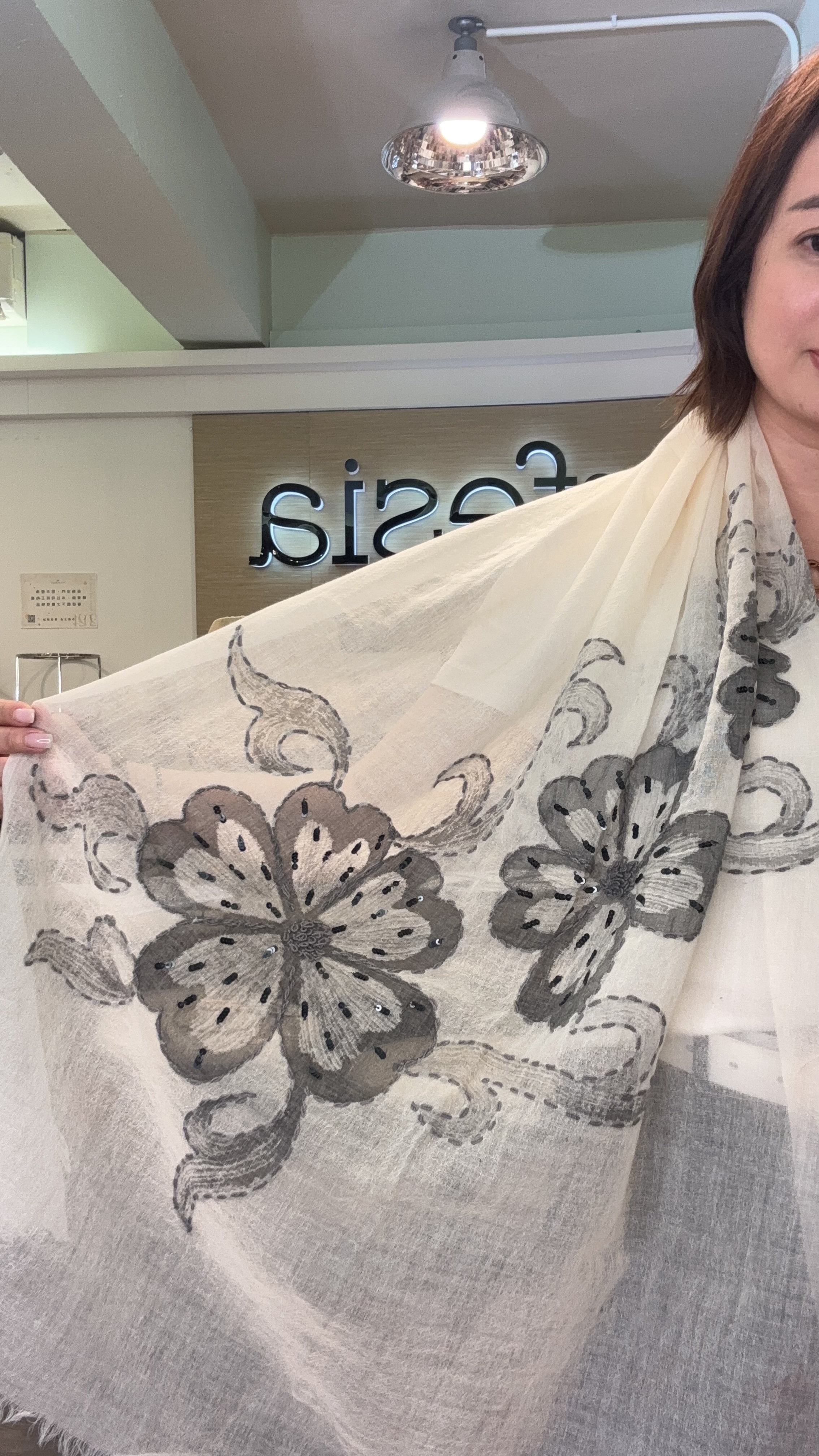 [訂購] A36 印度手工刺繡 Scarf 