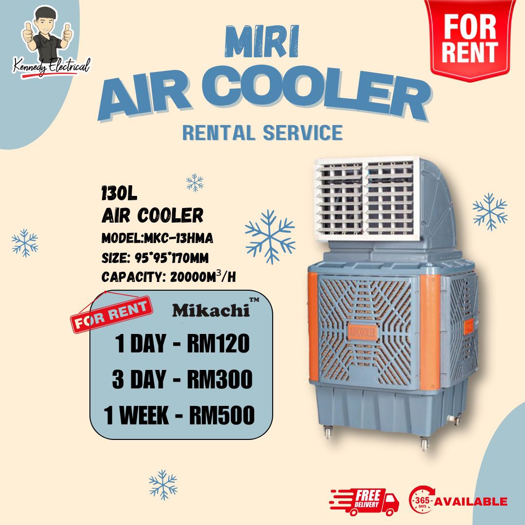 Mikachi MKC-13HMA 130L Industrial Air Cooler Rental | Miri Rental Service