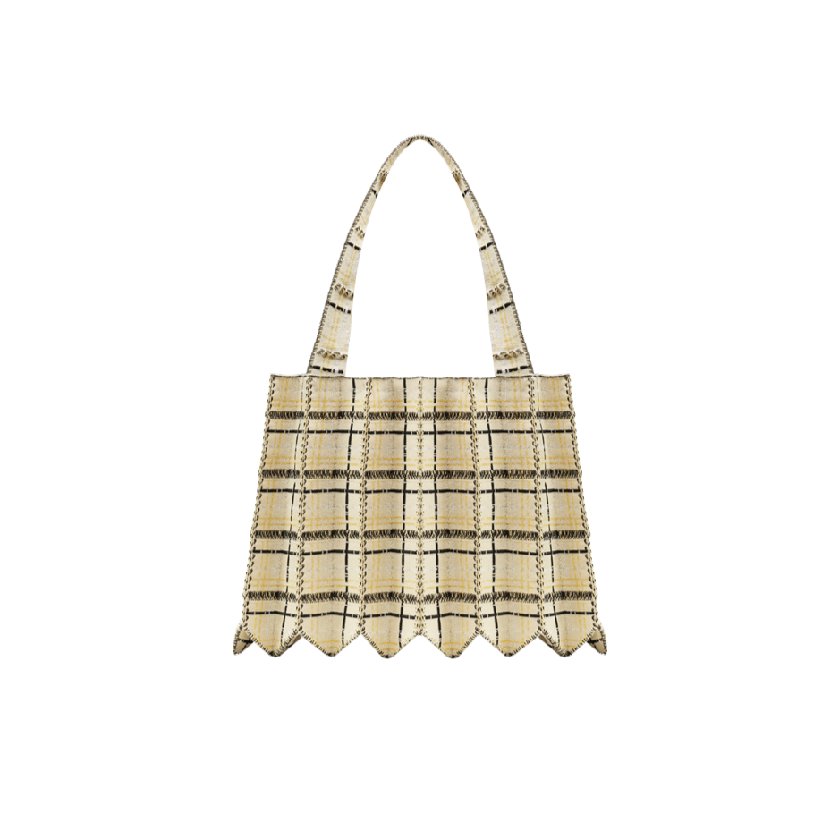 PLEATSMAMA Tweed Shopper Bag (4色)