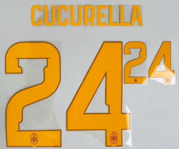 Spain 西班牙 2025-26 2星 主場/作客球衣印字 (內有多選)