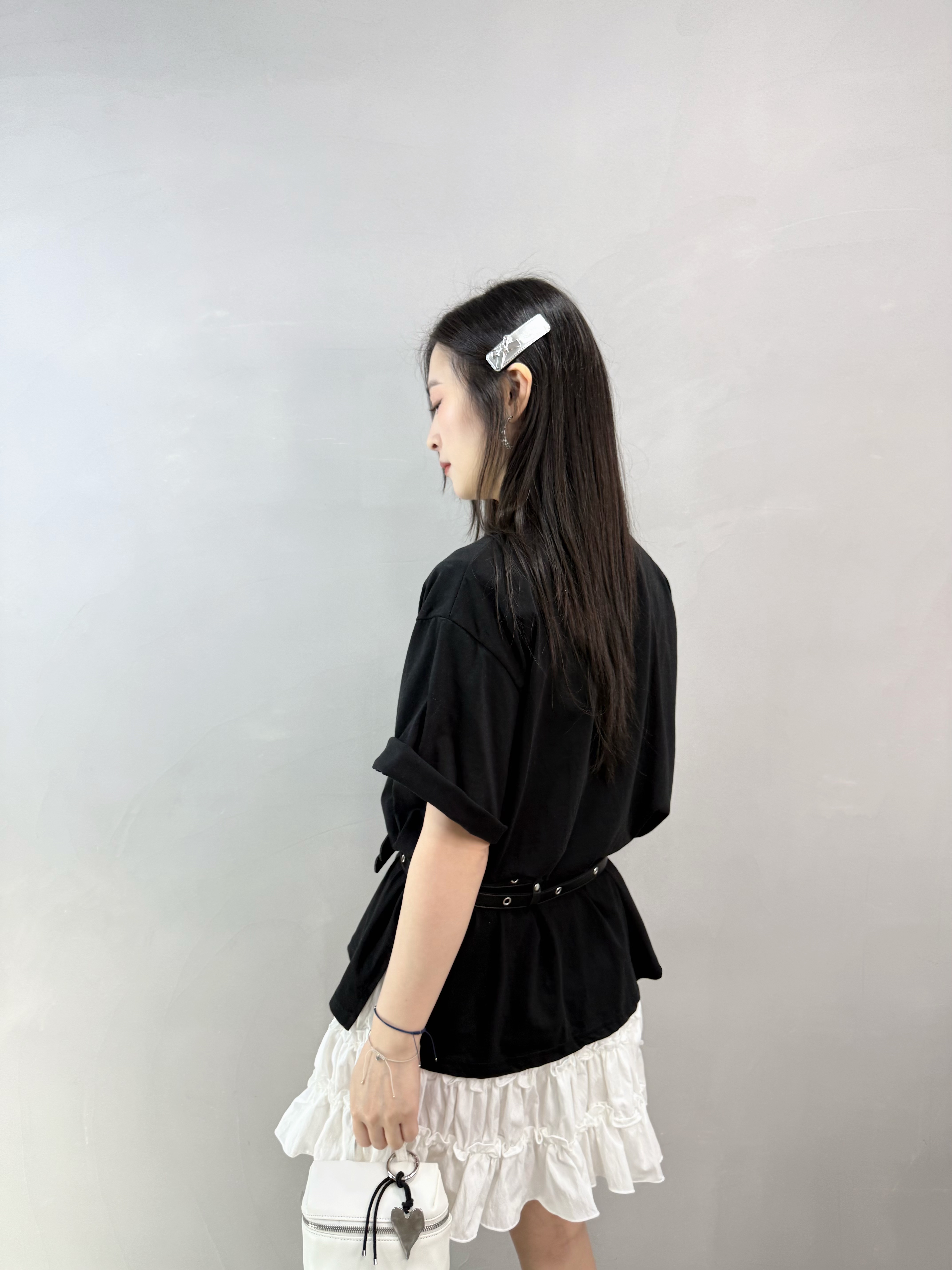 K61 側開叉英文字Tee