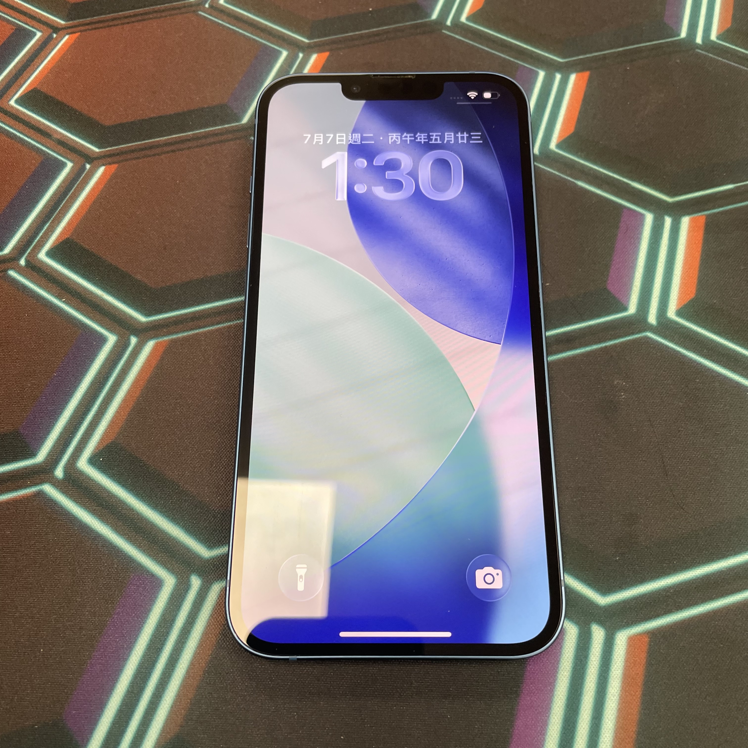 *6497 13 完美機 256GB 電100 藍色 blue