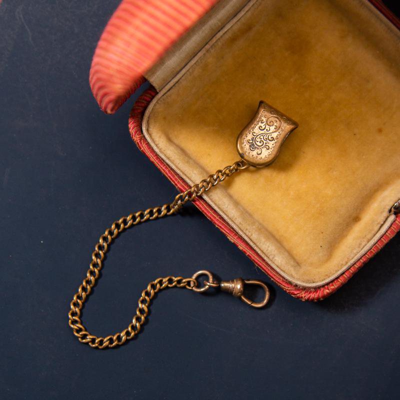 Antique Pocket Watch Chain with Patented Clasp/Clip Design (EA1719)