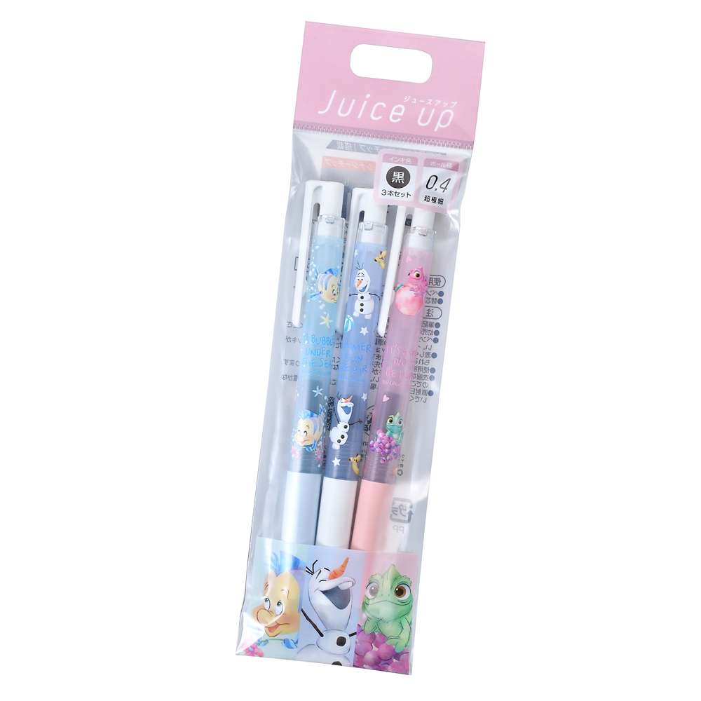 ✈️日本直送🇯🇵預購🛍️日本迪士尼 x Pilot Juice Up 0.4mm 黑色啫喱筆 ( Flouder 小比目魚、Pascal帕斯卡、Olaf雪寶 )