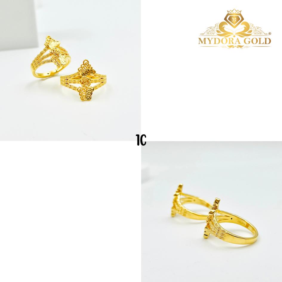 MYDORA Cincin Rosie Duo-Rama-rama (5G) | EMAS 916/22K