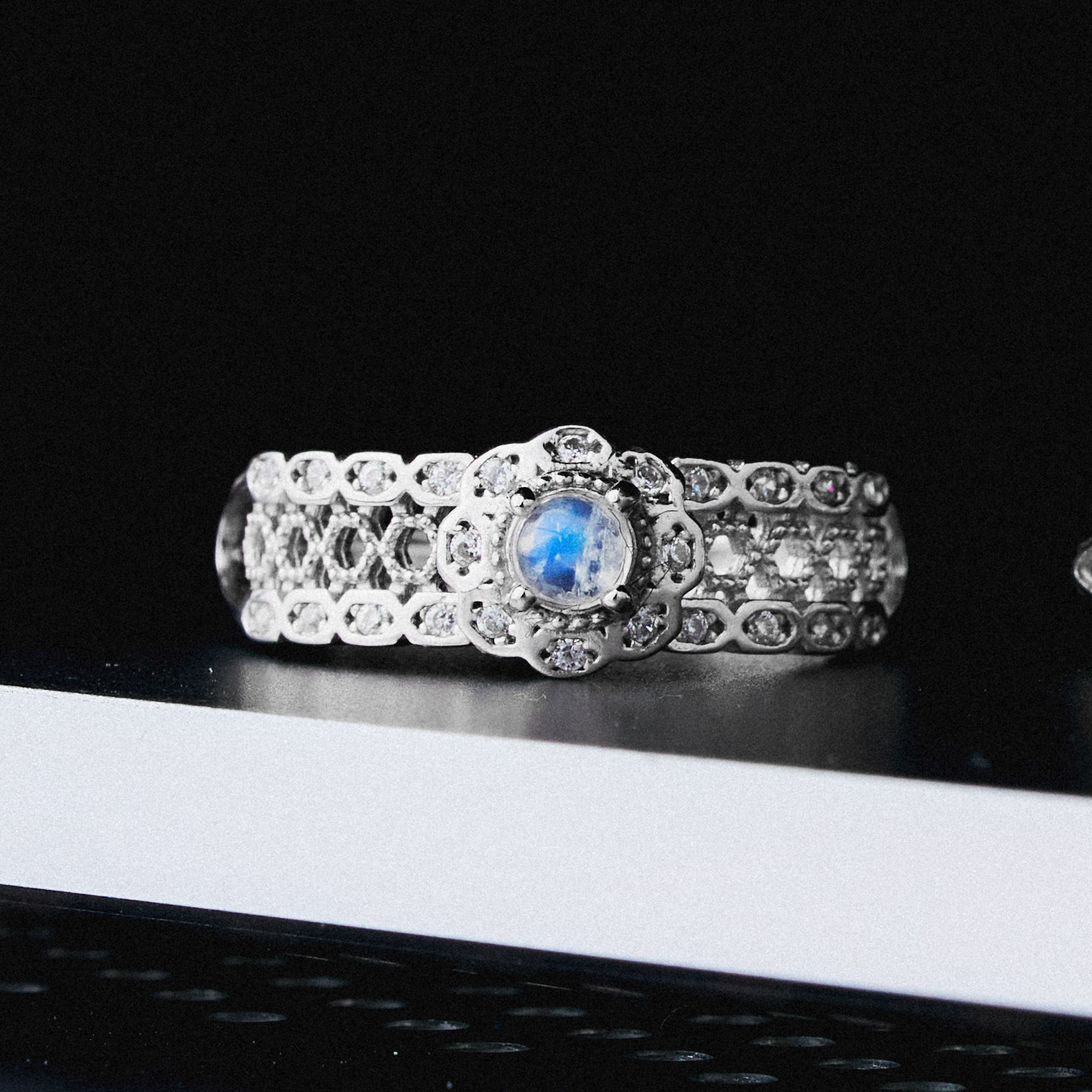 Moon Veil Ring