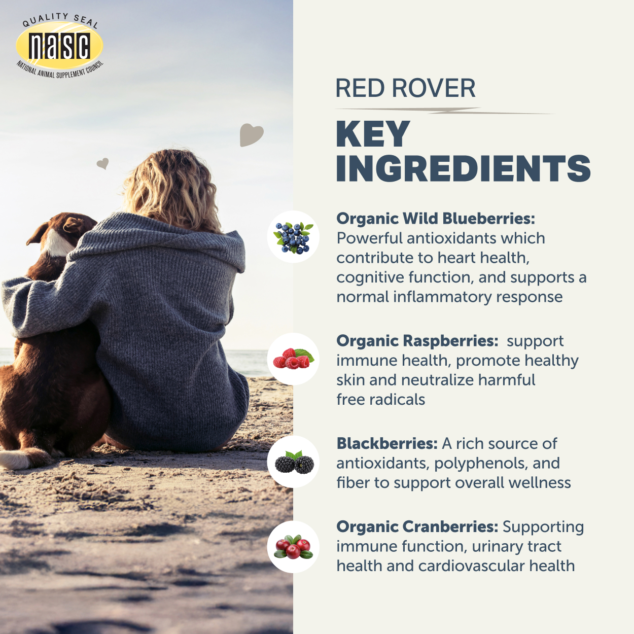 Four Leaf Rover - Red Rover - Organic Berries For Dogs 有機雜莓精華 (犬貓適用)