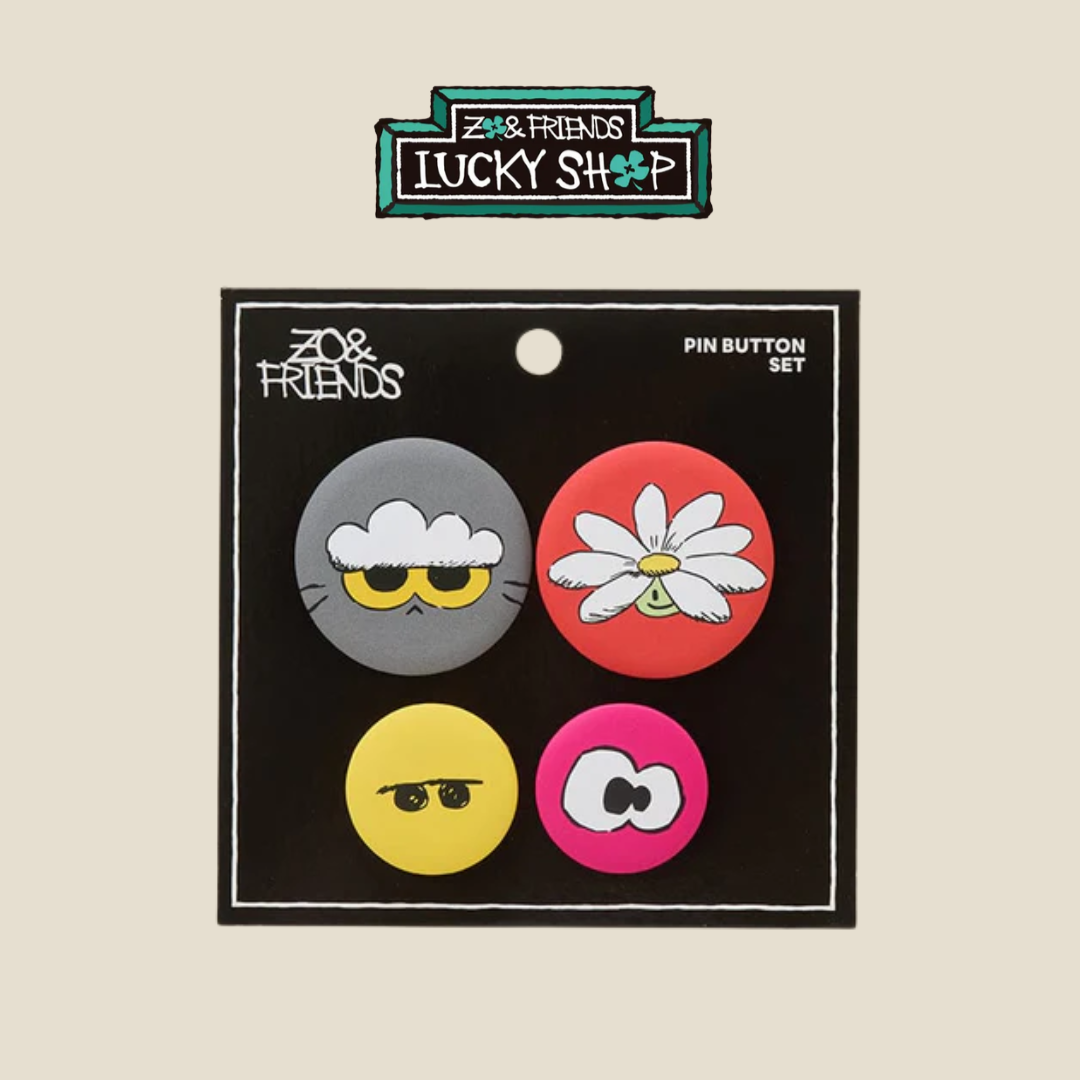 BIGBANG - G-DRAGON - [ZO&FRIENDS LUCKY SHOP] PIN BADGE SET