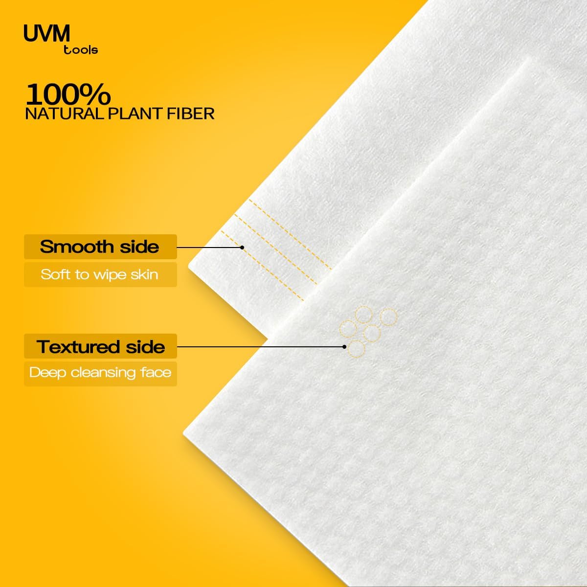 UVM tools 一次性 柔軟 洗臉巾 (60片裝-珍珠紋) 潔面巾