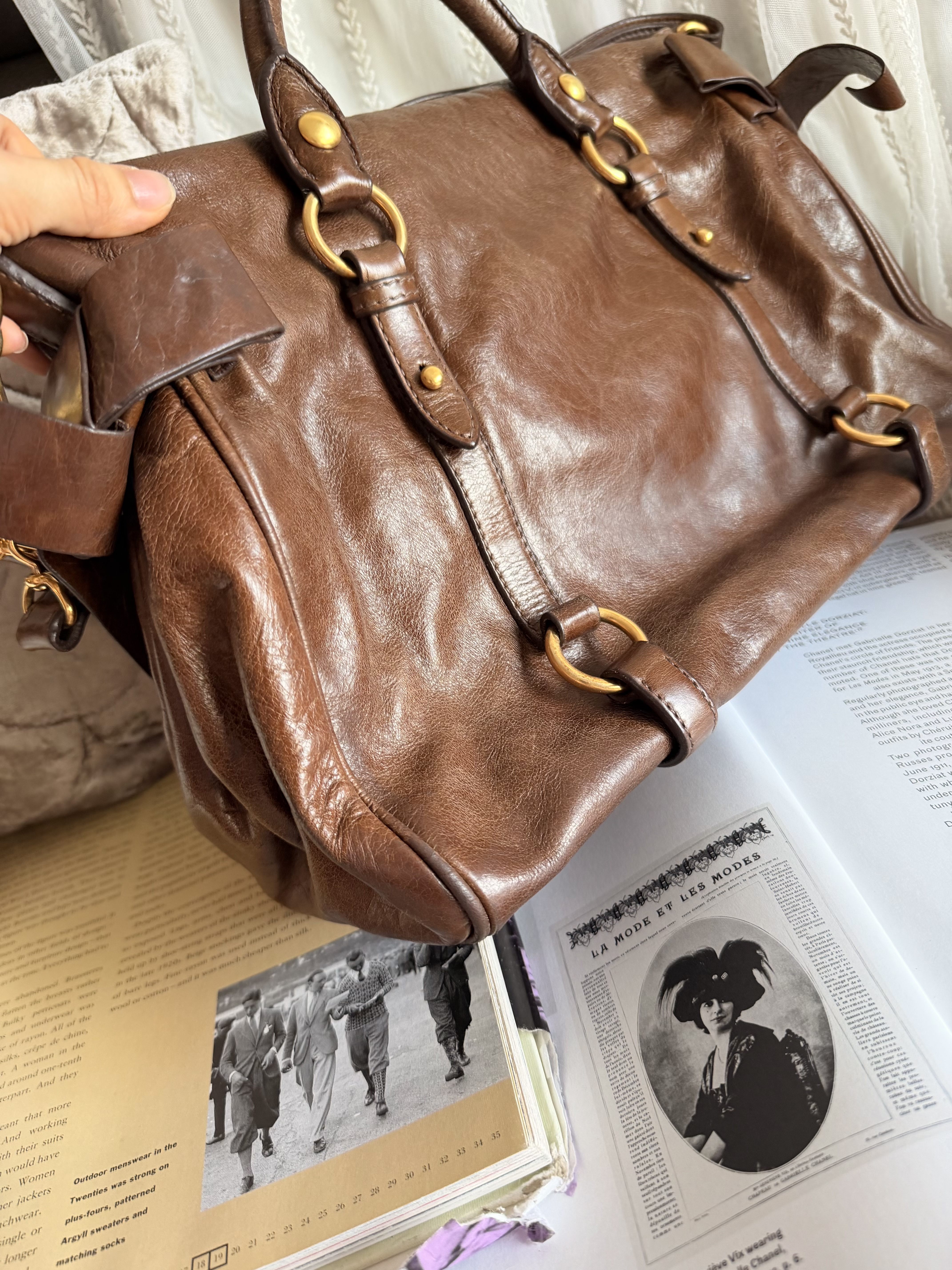 Miu miu vitello bag brown 