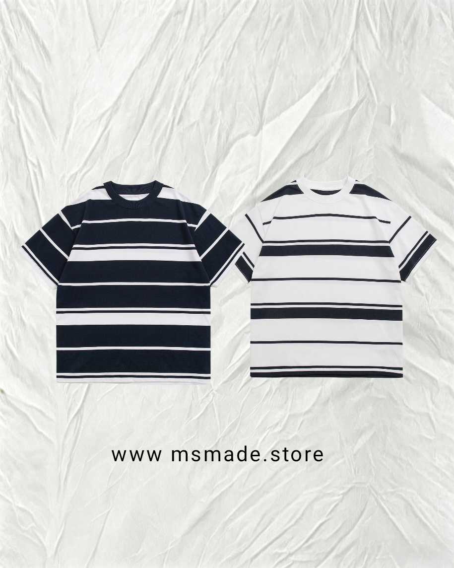 M035 重磅310g圓領條紋Tee