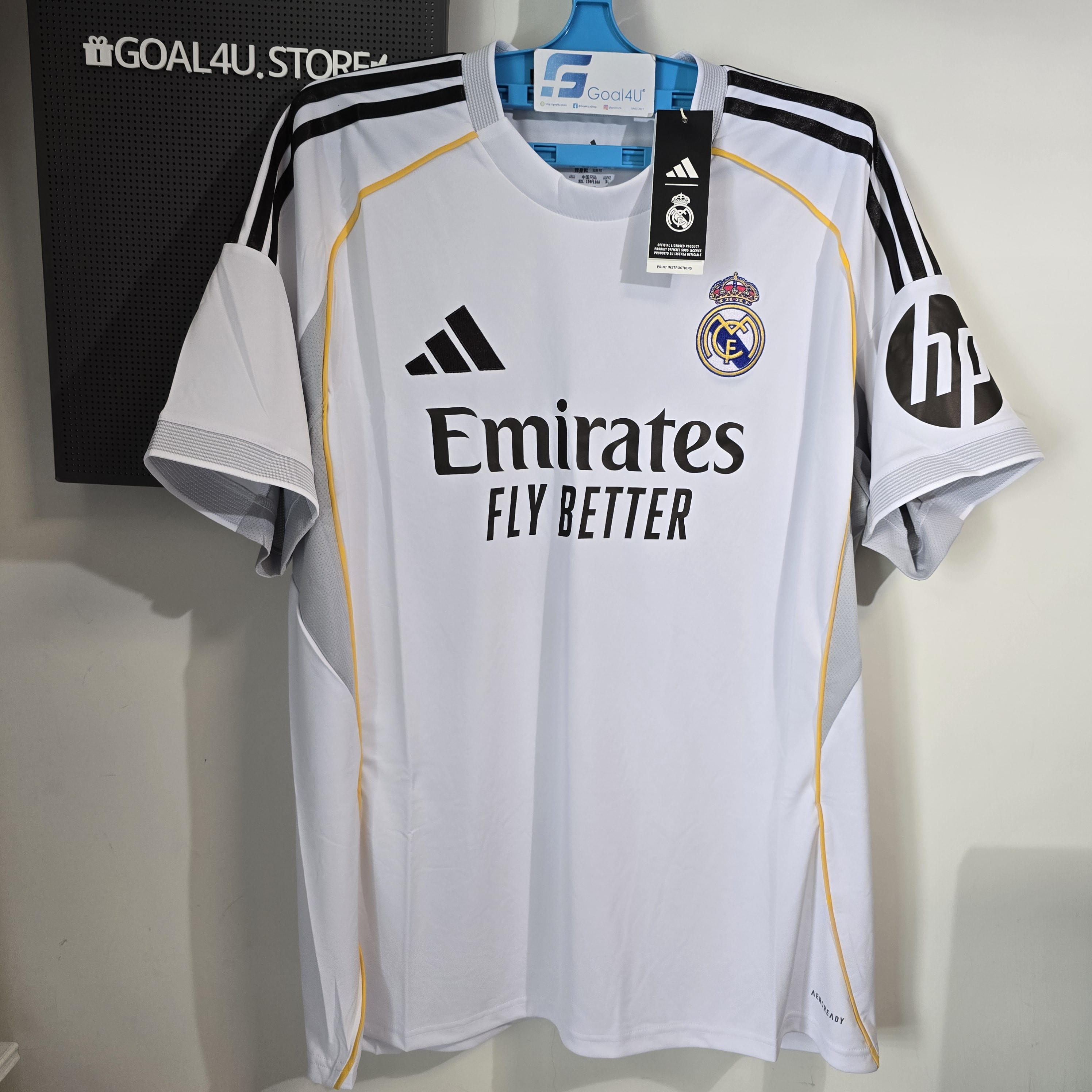 ⚪👑Adidas Real Madrid 皇家馬德里 2025-26 主場球迷版球衣 (可加印字章) JJ1931