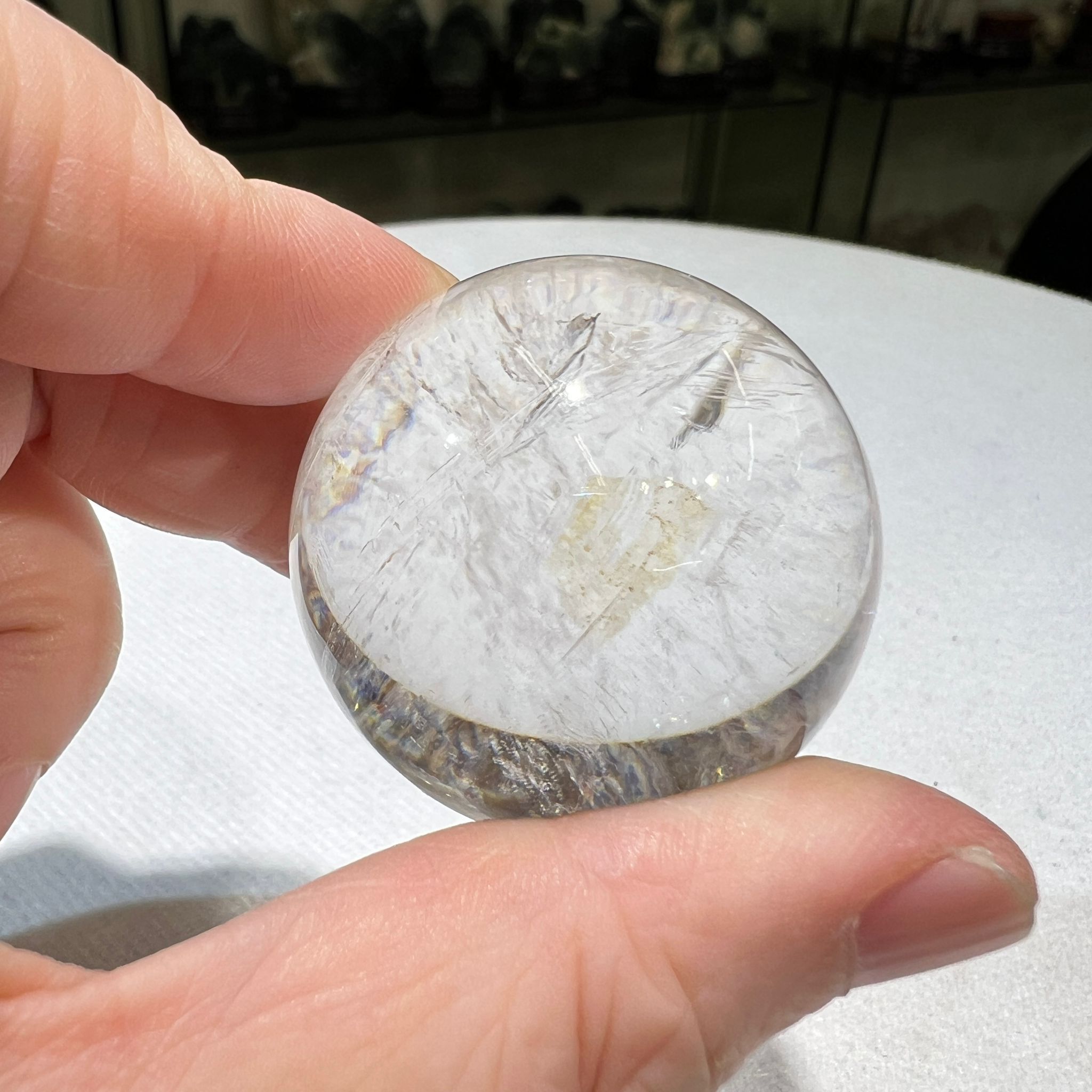 白水晶球 3.6 cm+/- (不連座) #CA0041