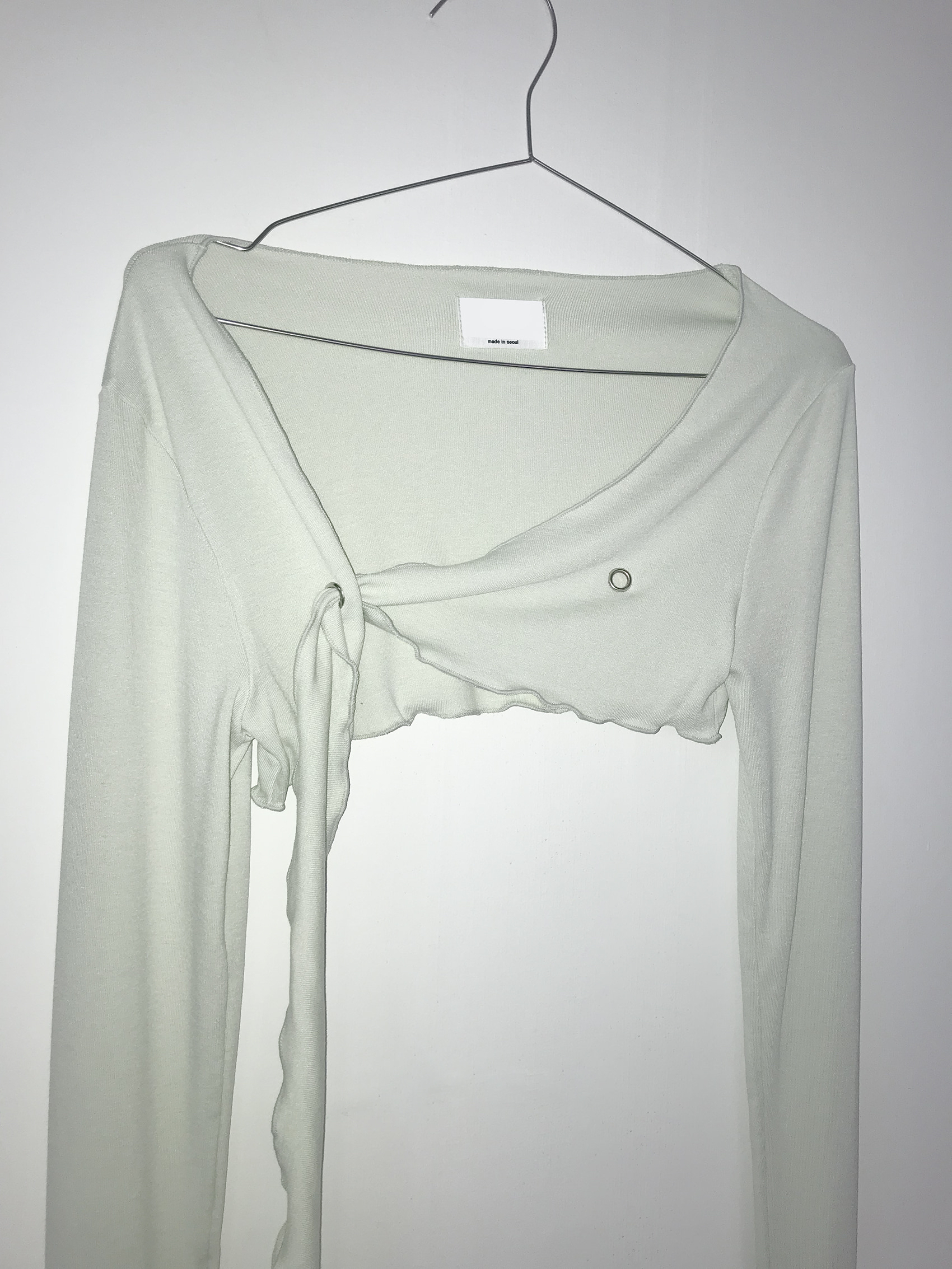 Asymmetrical Grommet Crop Bolero