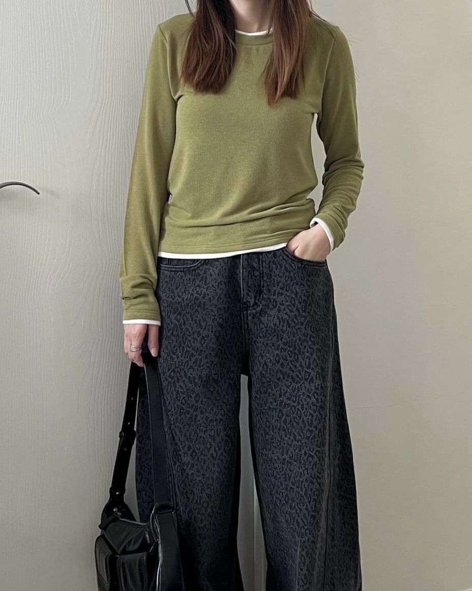 靚色休閒假兩件tee  罕見色 現貨