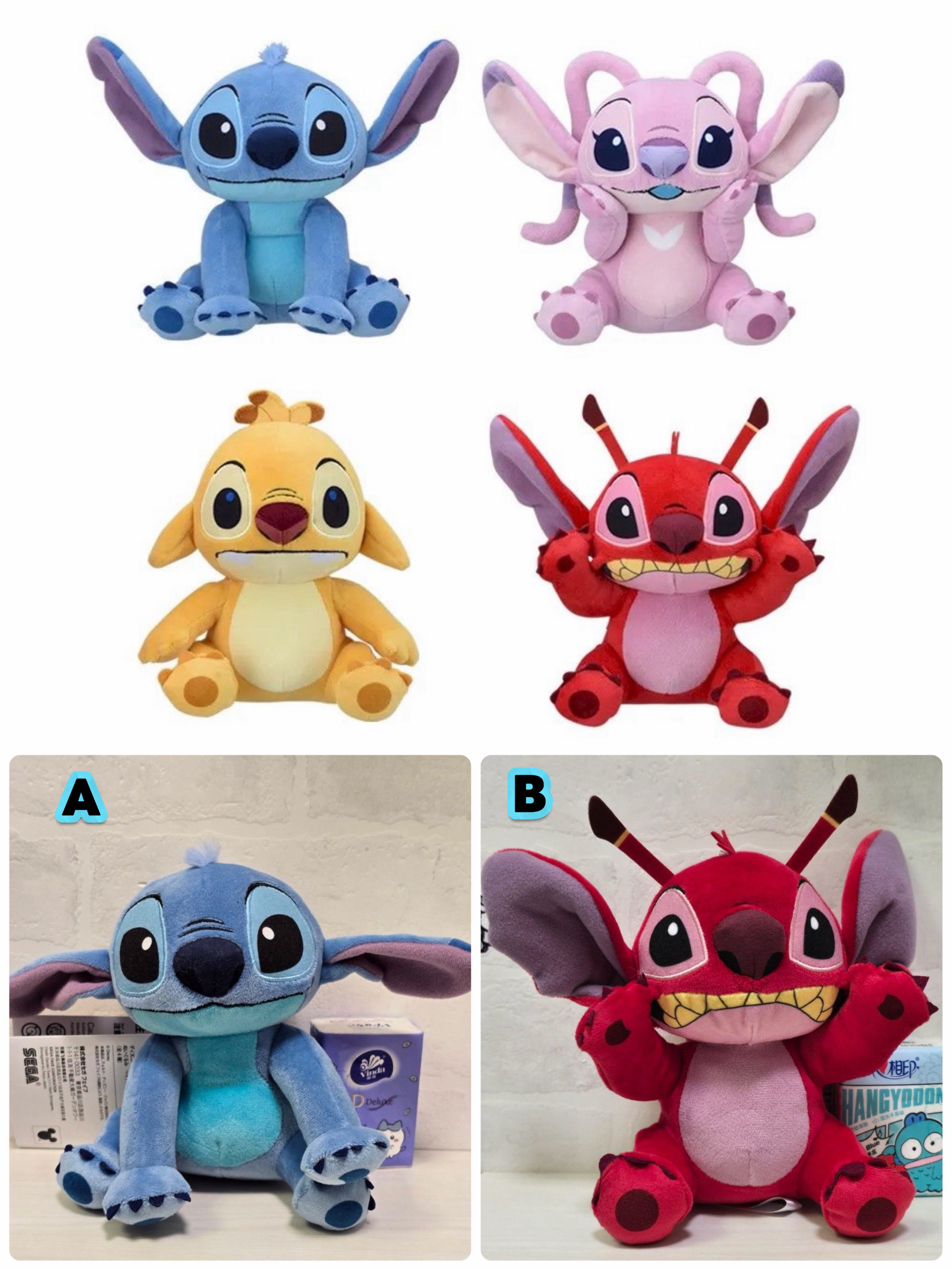 ☆現貨☆日本直送Disney迪士尼Lilo & Stitch紅色史迪仔 X-629 Leroy公仔