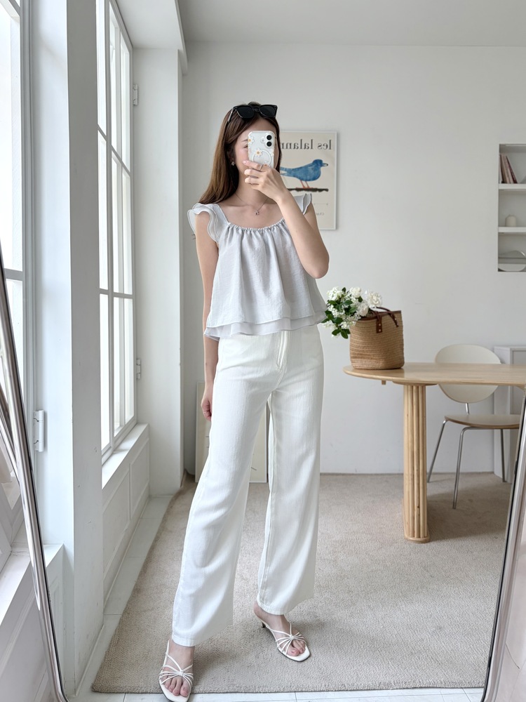 Luna Flutter Top (Mint)