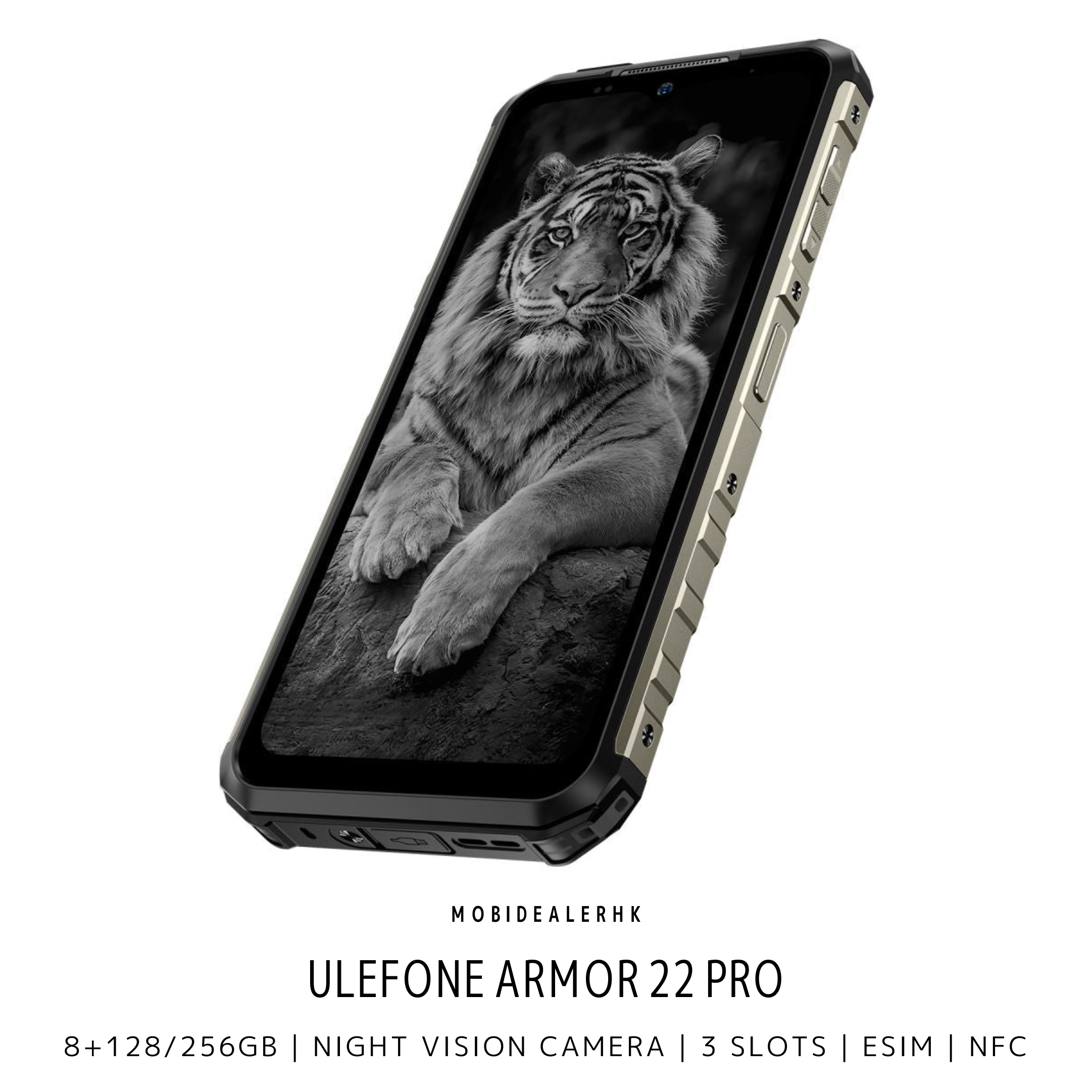 Ulefone Armor 22 Pro | 歐樂風 Armor 22 Pro | 4G | 三防手機 | 8+128/256Gb | 夜視鏡 | 3咭槽 | eSIM | NFC