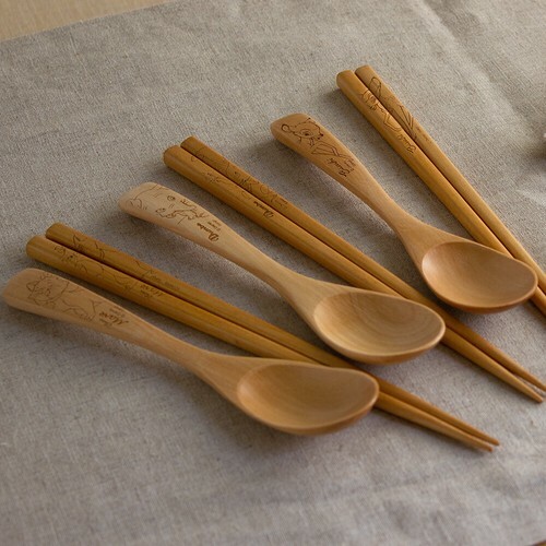 [現貨] [日本直送] 迪士尼｜木製｜筷子｜匙羹 {TF291412}