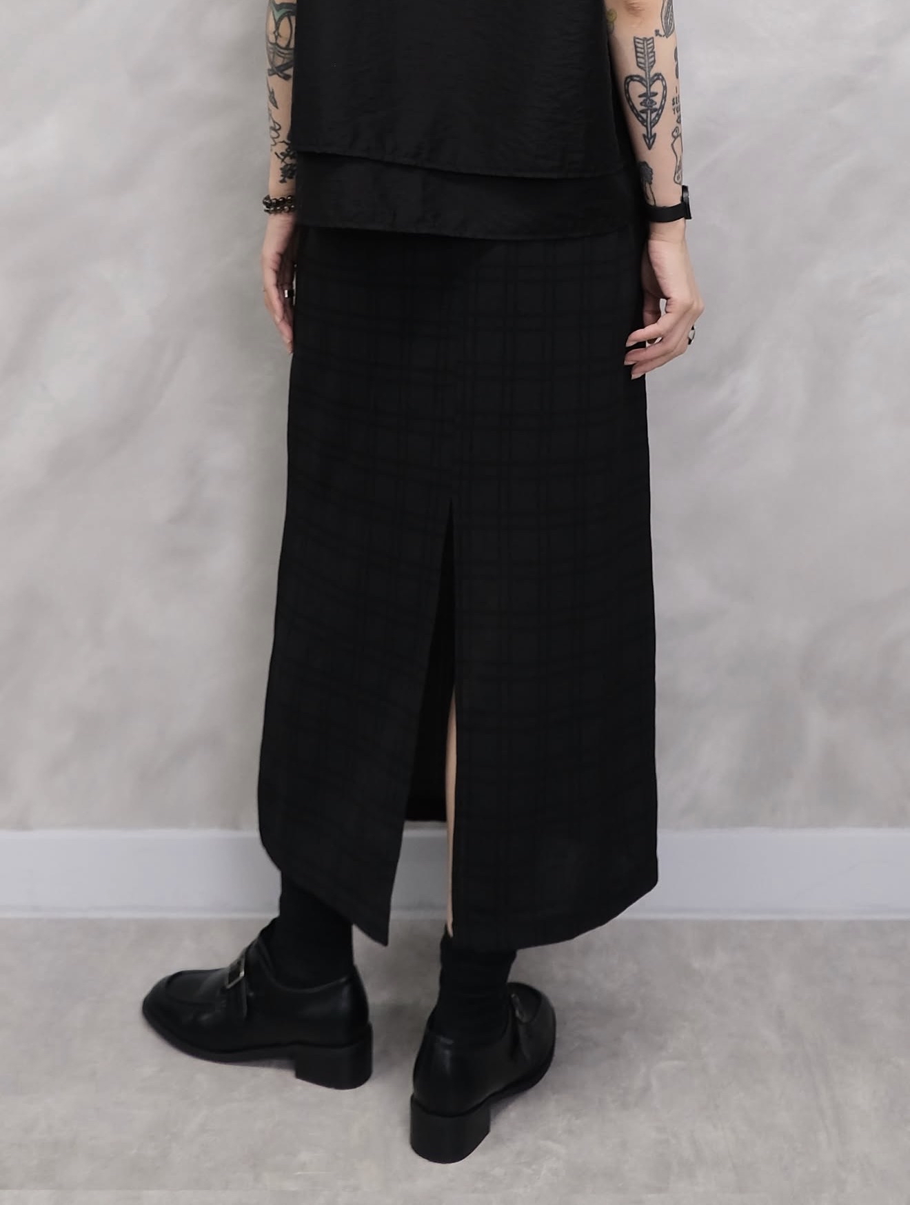 Linen pencil skirt #sk47