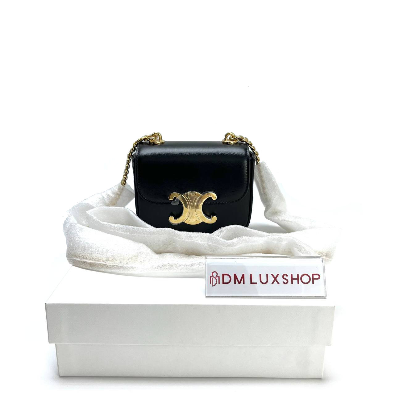 Celine Mini Claude Chain Bag GHW