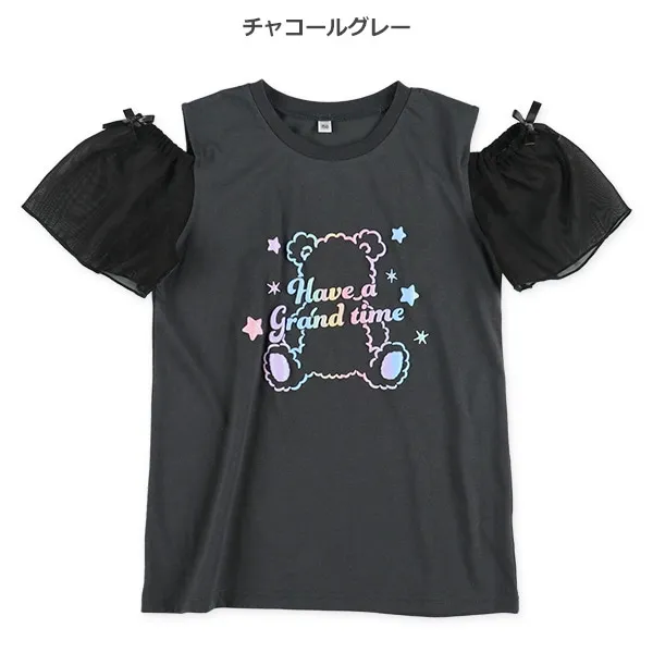 <日本限時⏰訂購>熊仔露肩短袖衫[P26N-S3100]
