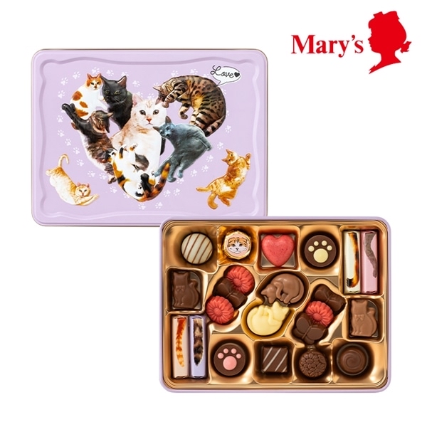日本 Mary’s NEKO 貓貓朱古力禮盒22件