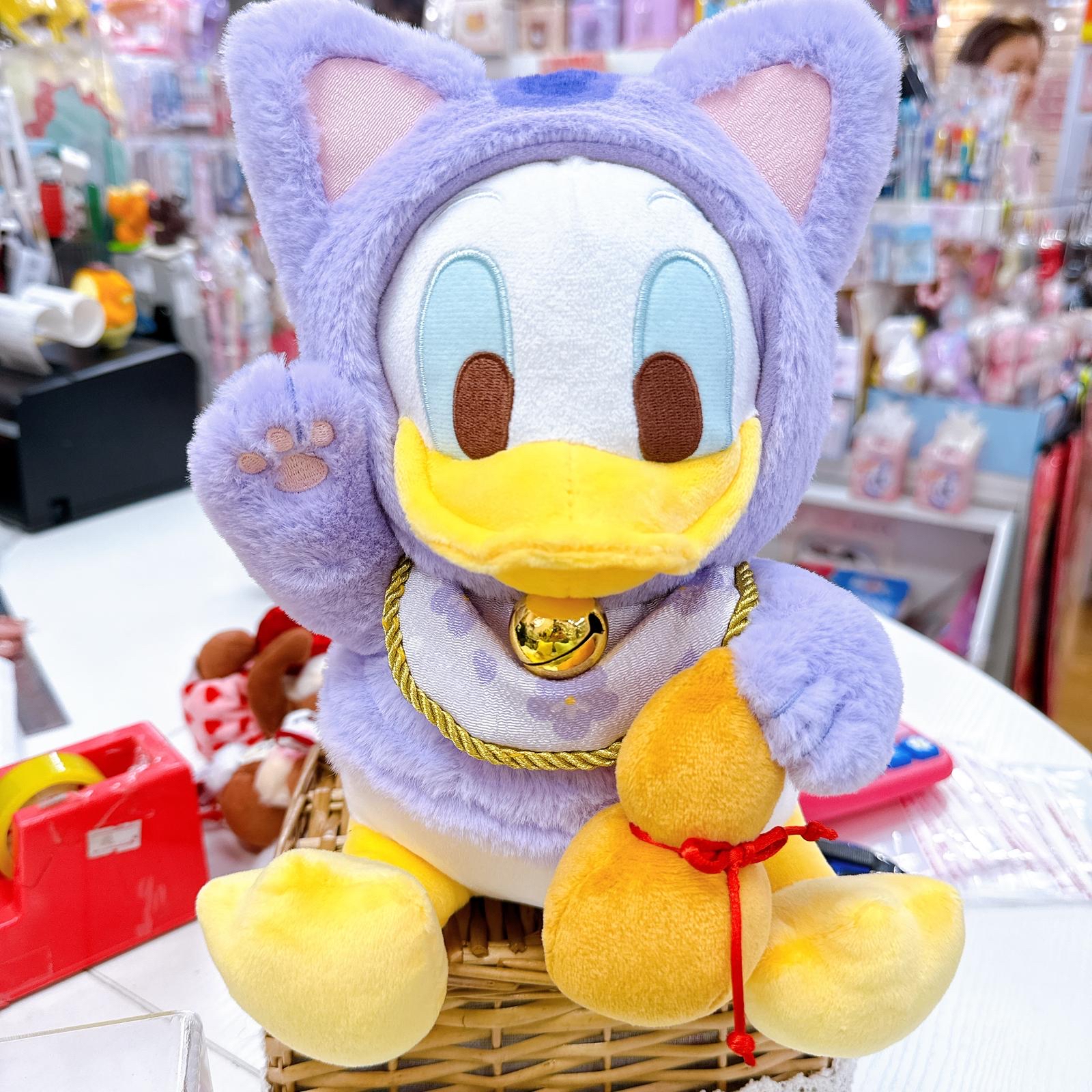 日本直送東京迪士尼唐老鴨/大鼻鋼牙新款新年招財貓系列