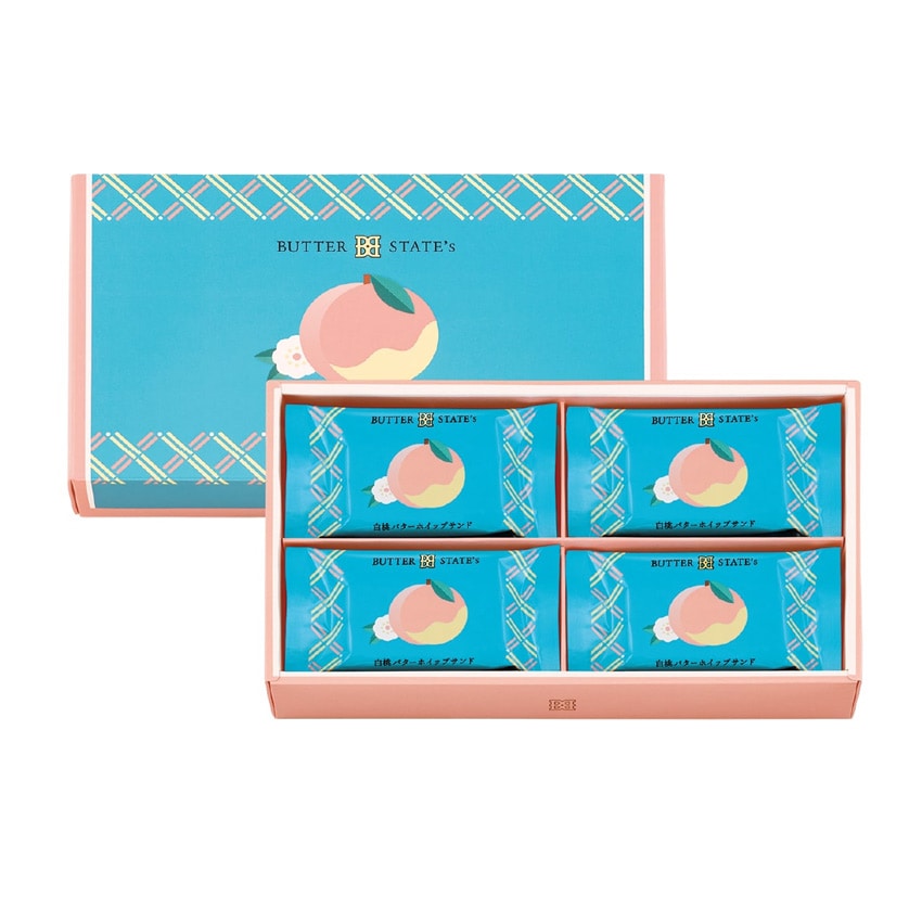  Butter State’s 白桃奶油夾心餅乾8入 【季節限定】