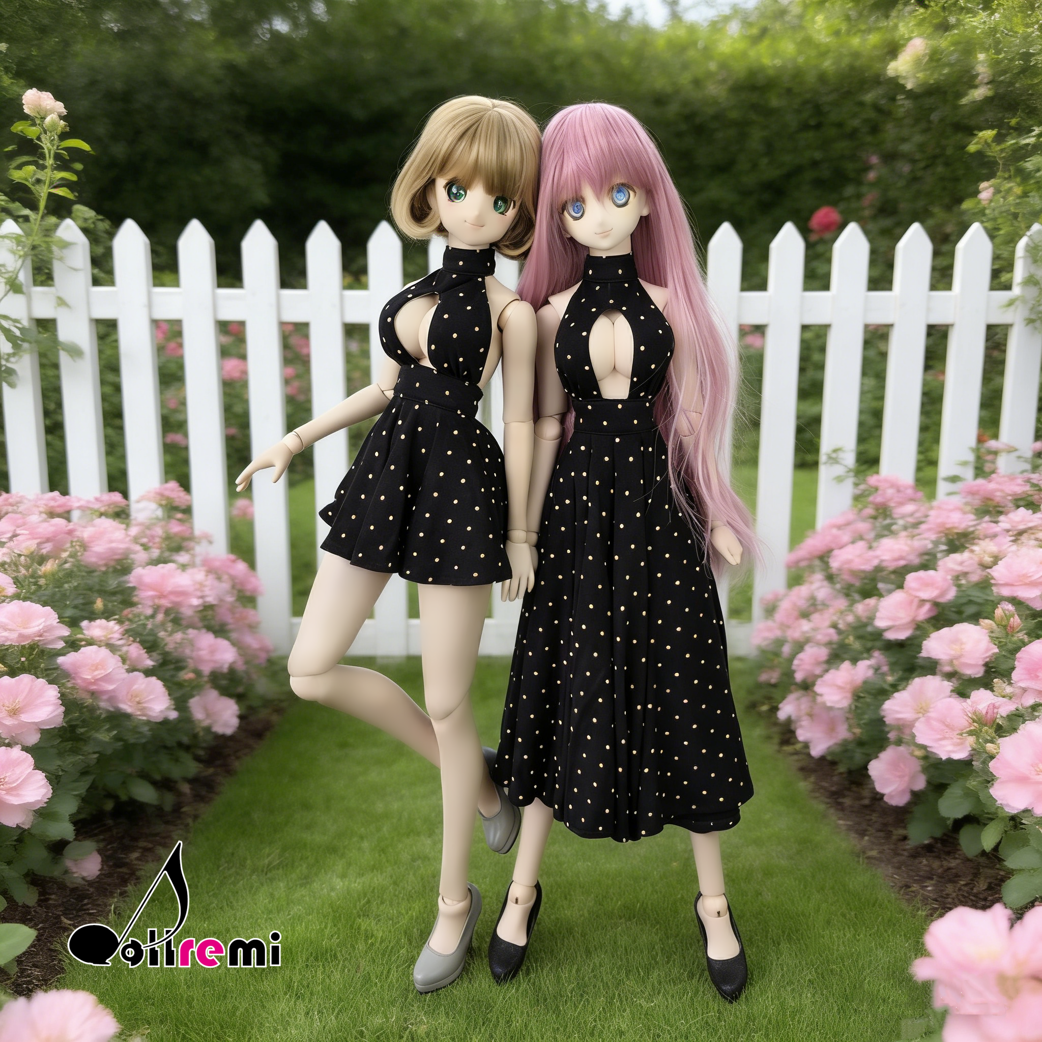 【dollremi】(DD0283C) 開胸傘裙 Open chest umbrella Dress