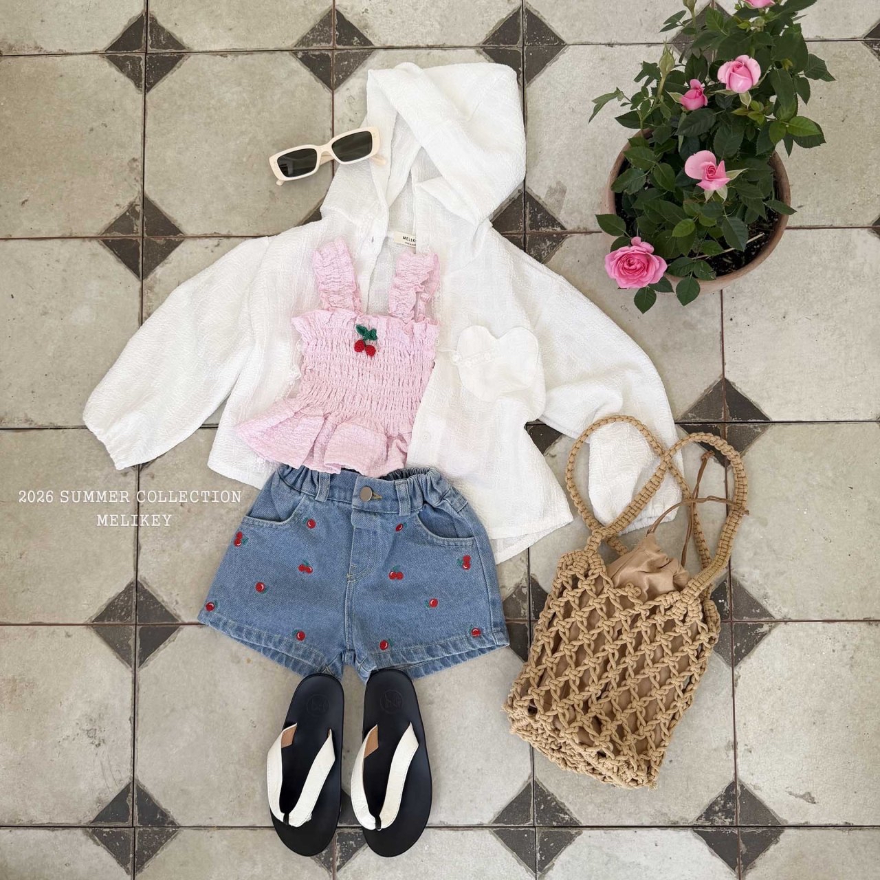 Cherry Pintuck Blouse