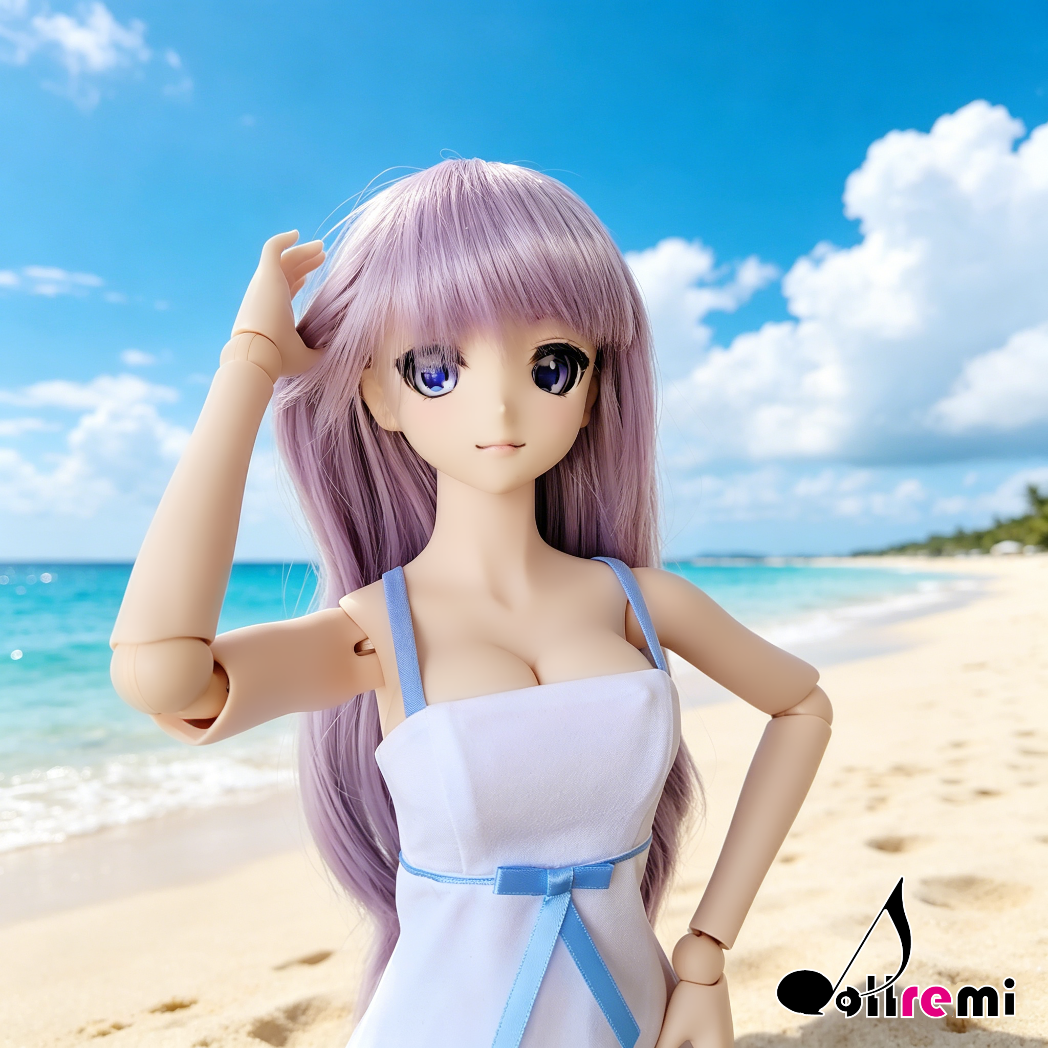 【dollremi】(DD0828) 白色吊帶裙 White camisole dress