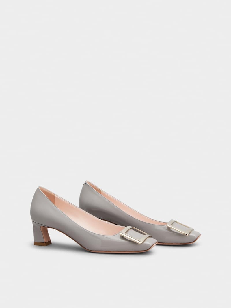 限時優惠✨訂貨🍒RV 4.5cm pump 淺灰漆皮 補碼 Size 36-39