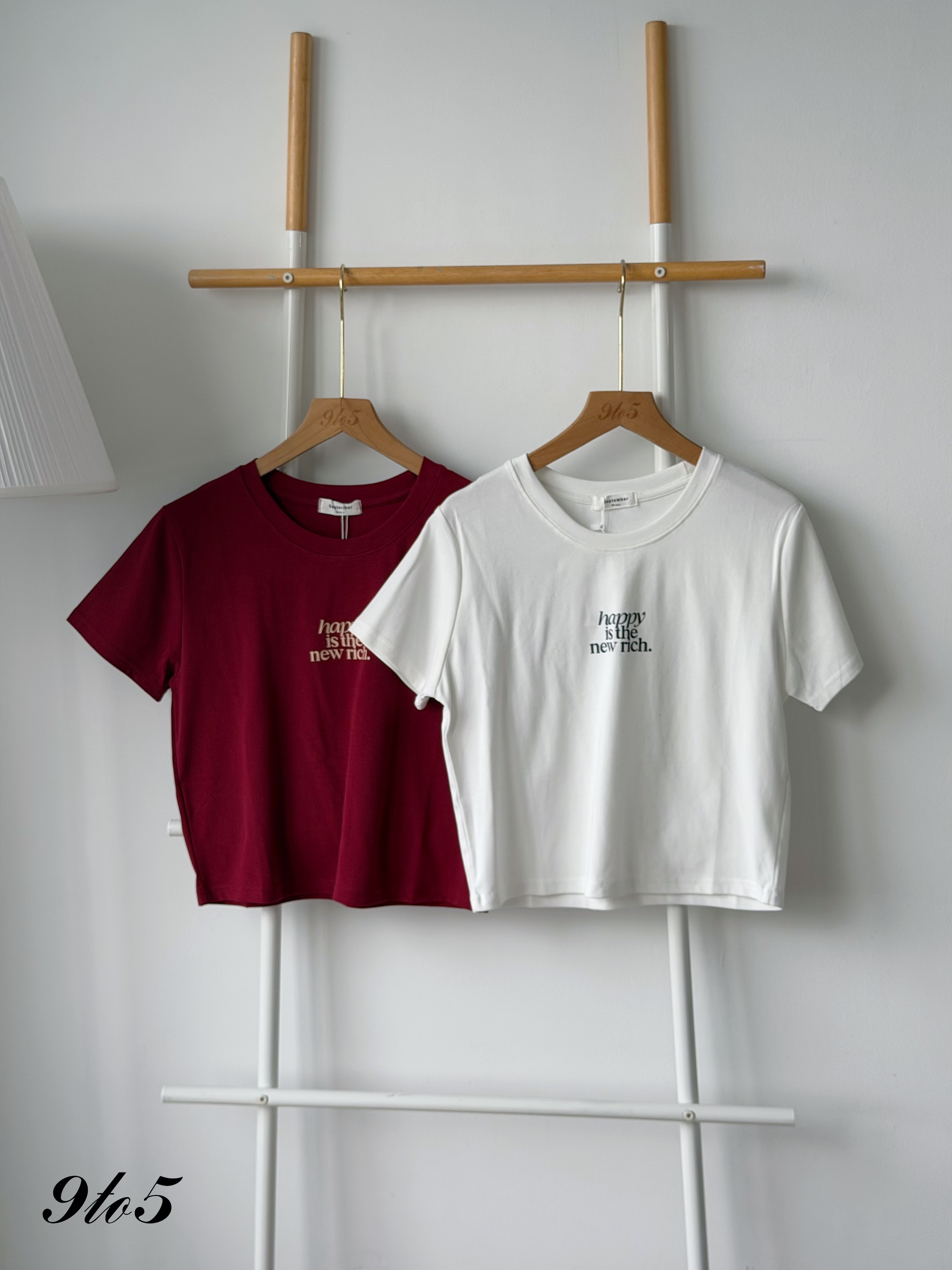 T4464 Short Sleeve Wording Tee - 3 Colors