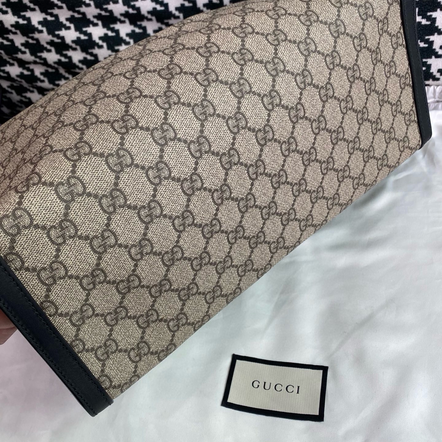 【預訂貨品】GUCCI老花黑邊tote bag