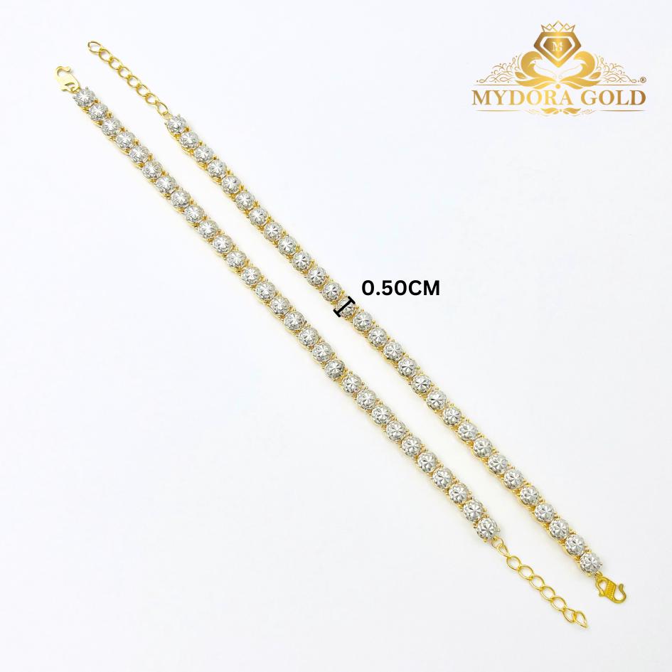 MYDORA EMAS 916 Rantai Tangan Diamond Glow | EMAS 916/22K