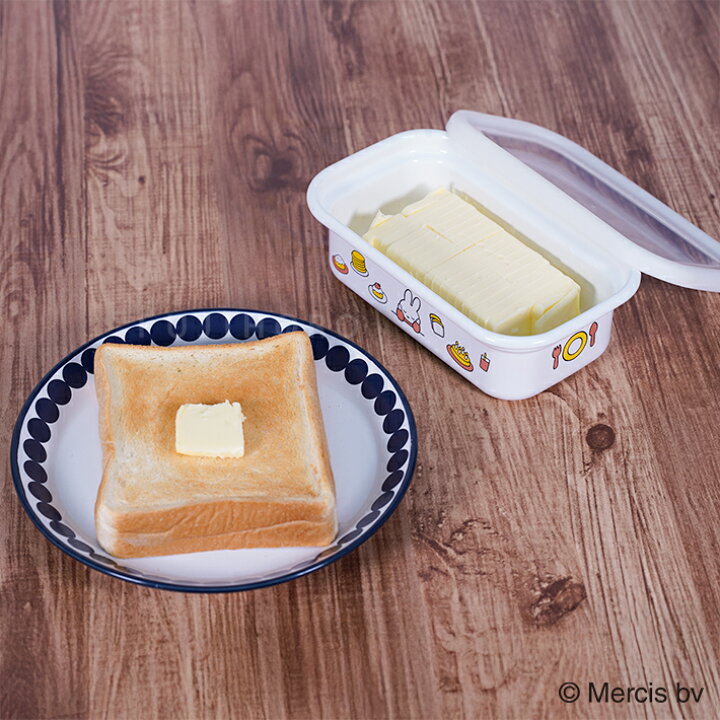 預購 miffy 琺瑯 牛油盒 連 切割器