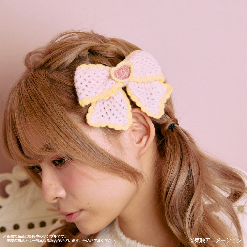 《Pre-Order》Knit Ribbon Hair Pin 髮夾｜Precure 光之美少女 Max Heart meets Palude (26PC03-P)