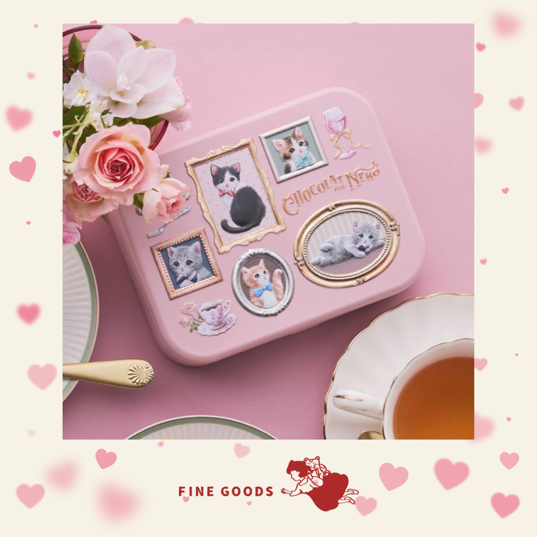【一團限定】 Chocolat na Neko 情人節限定 貓貓朱古力鐵盒