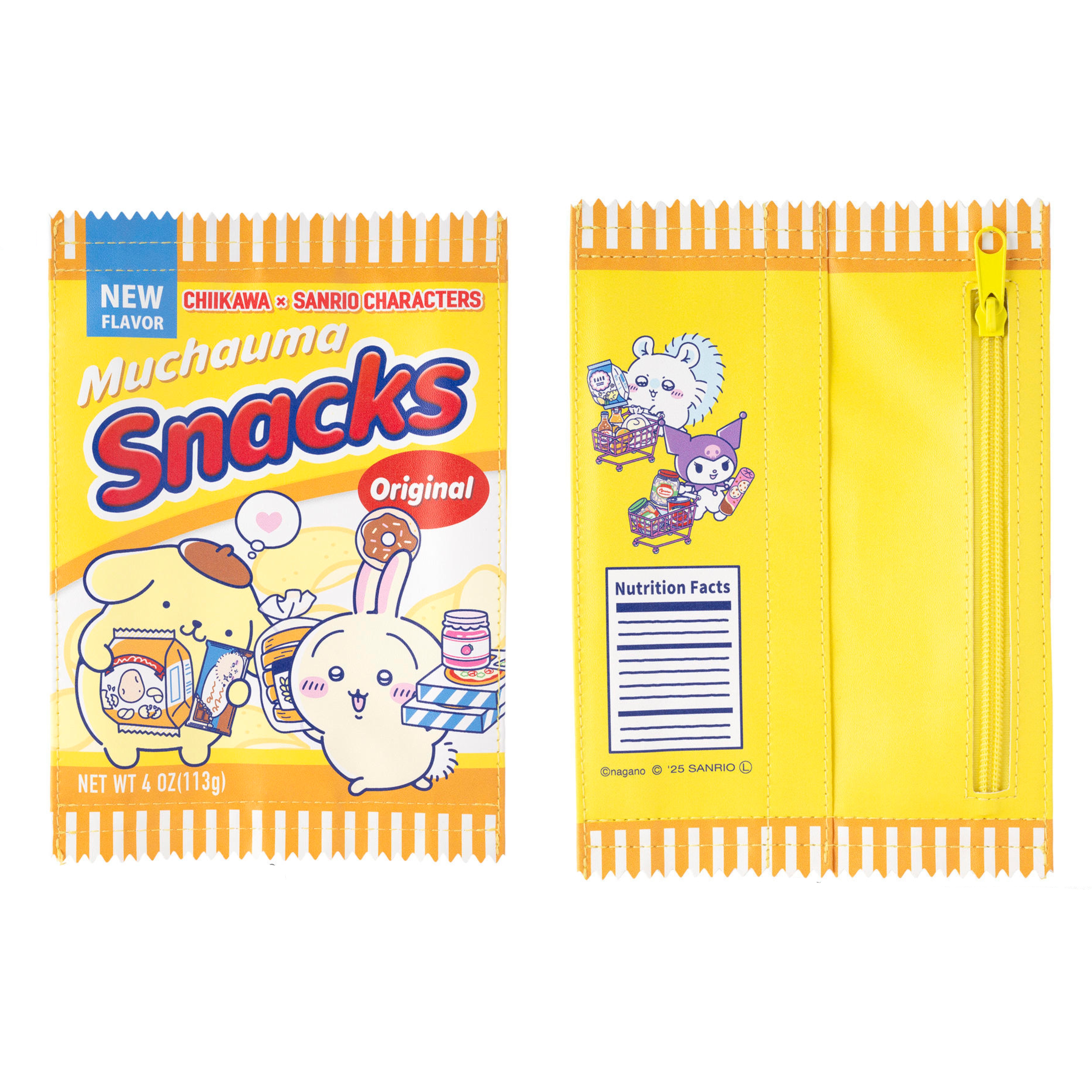 日本 Chiikawa x Sanrio characters 零食款拉鍊袋 pouch