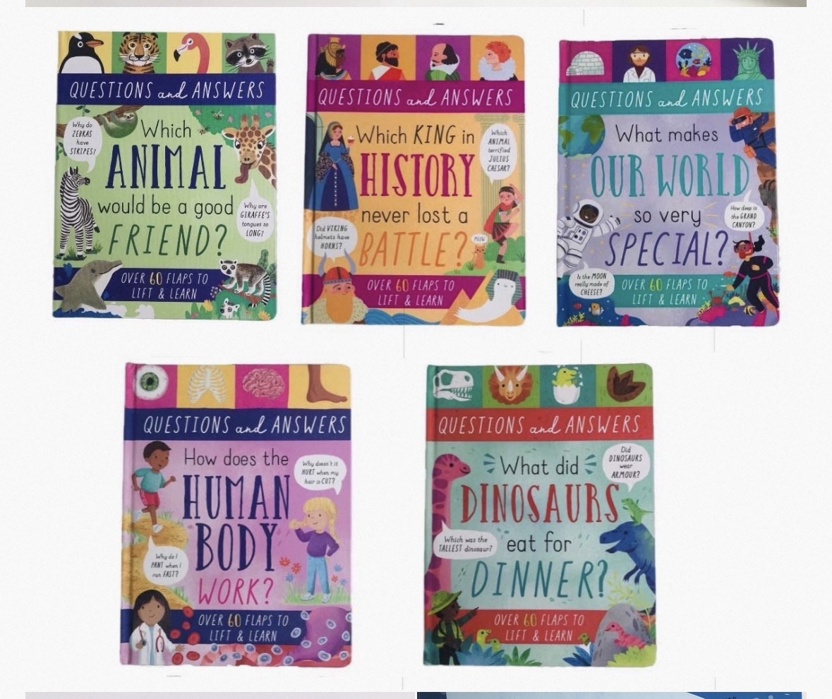 這是一系列 《QUESTIONS and ANSWERS》 翻翻書 usborne出版社