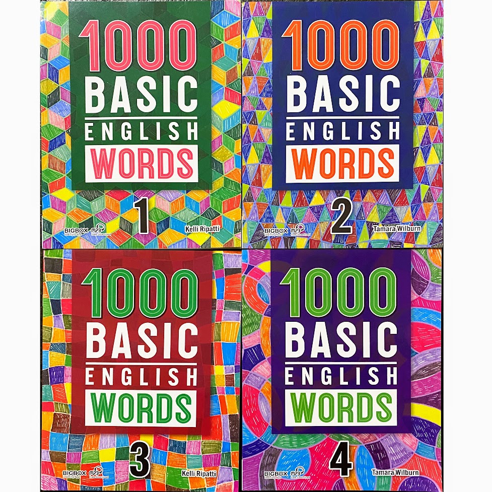 1000 basic English words 4 books | 小學中高年級｜ B180