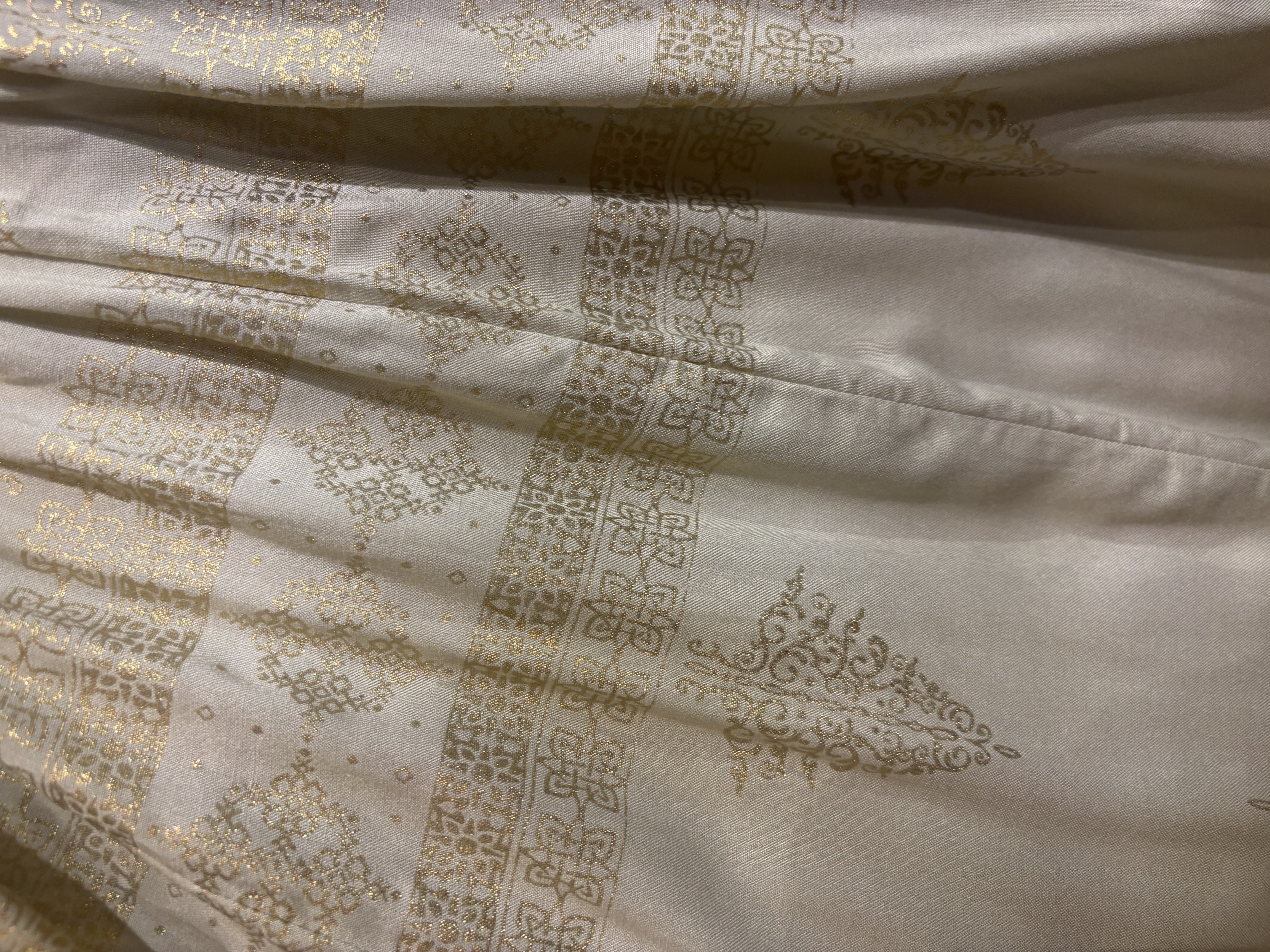 White with Gold lining Skirt #1445