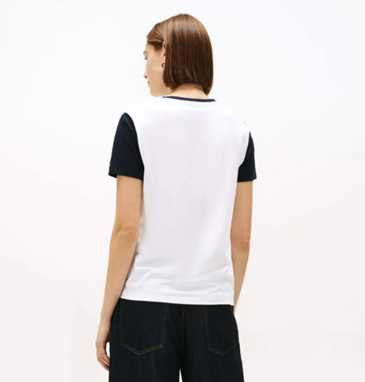 Tommy Hilfiger  Varsity Tommy Logo Ringer T-SHIRT 
