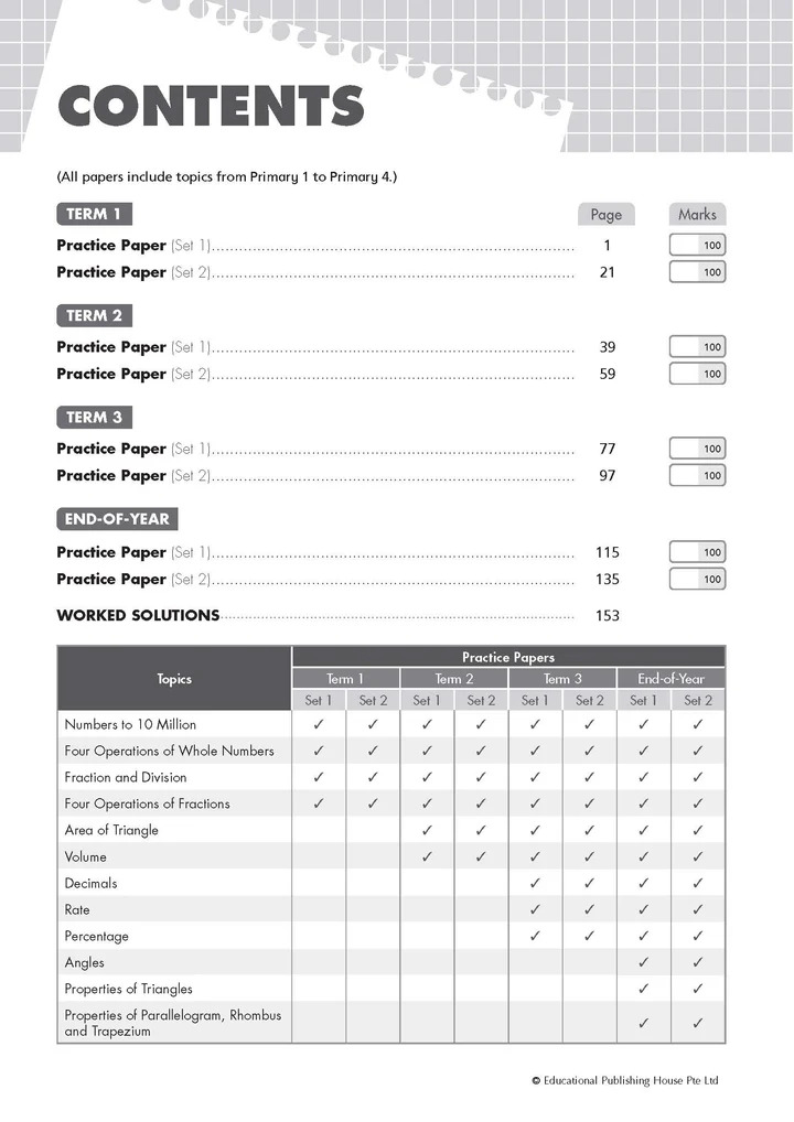 Primary 5 Top Mathematics Practice Papers