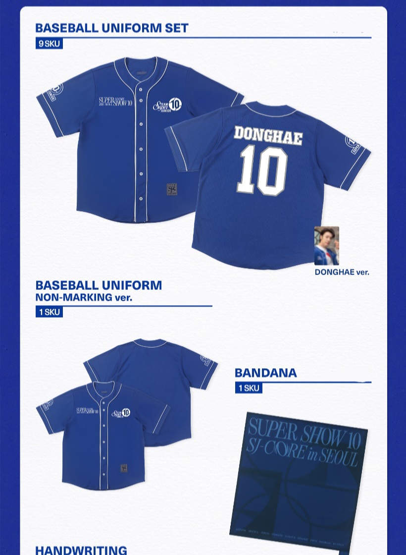  [ SM TOWN ] Super Junior Super show 10 SJ CORE 官方周邊