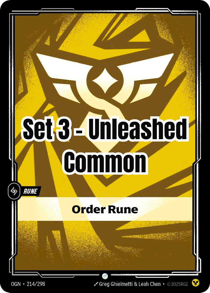Unleashed - Commen - Order Rune (Set 3)